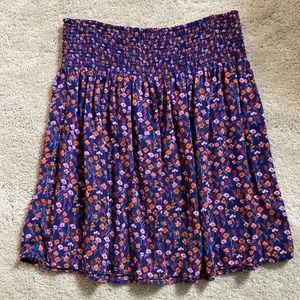 Mossimo Navy Floral Skirt - size small